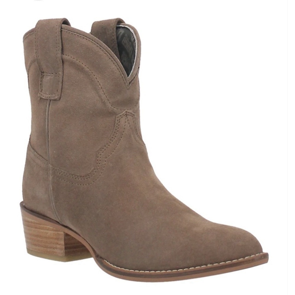 Dingo Tumbleweed Ankle Boots Women's 7M‎ Taupe Suede Cowgirl Western Festival